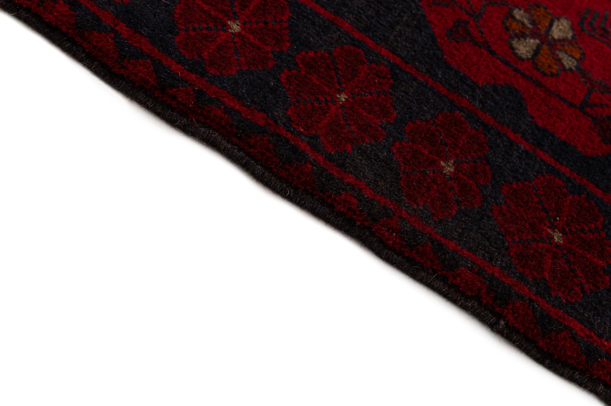 2' 8 x 9' 8 Hand Knotted Khal Mohammadi Wool Runner Rug