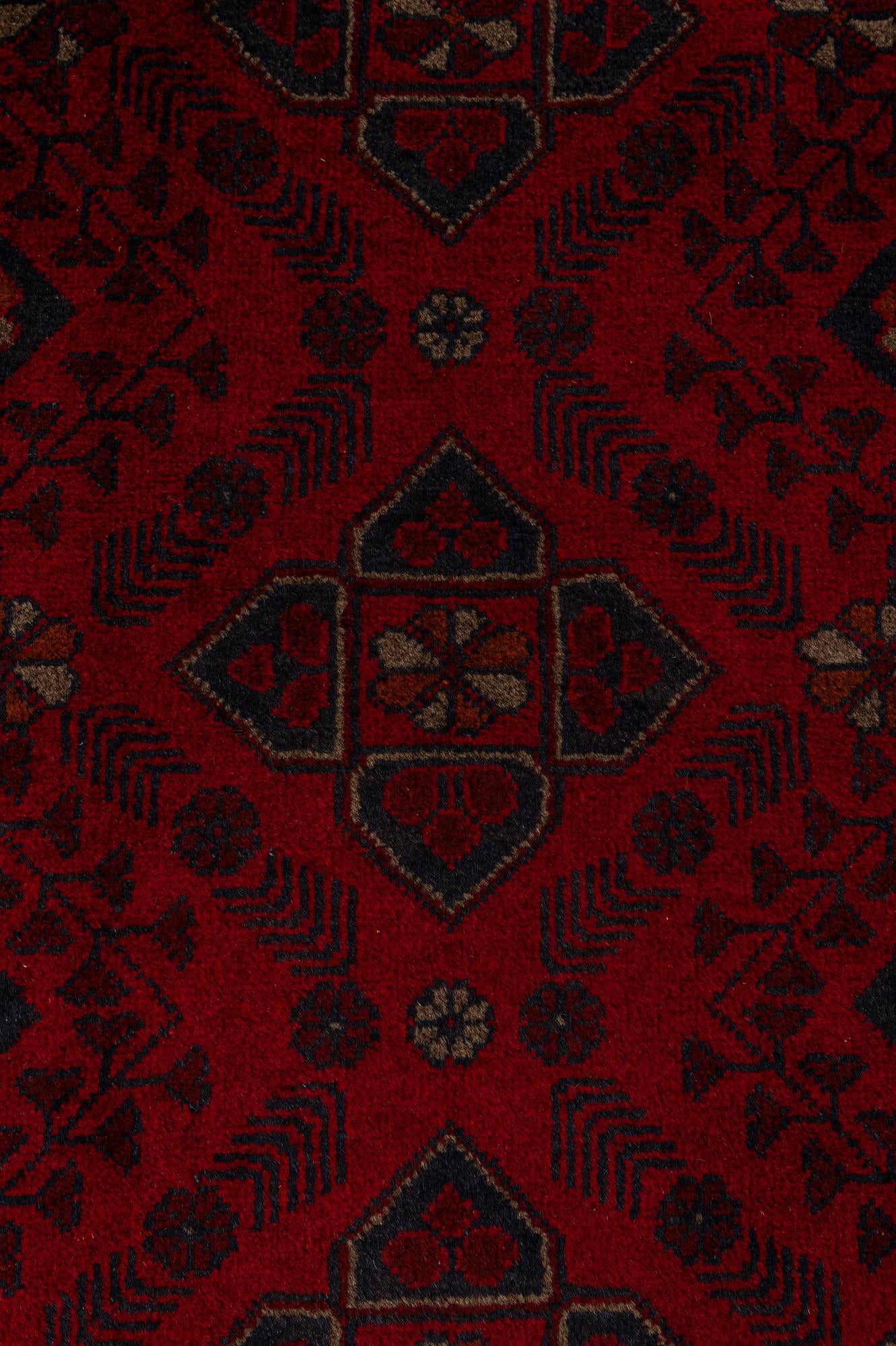 2' 8 x 9' 8 Hand Knotted Khal Mohammadi Wool Runner Rug