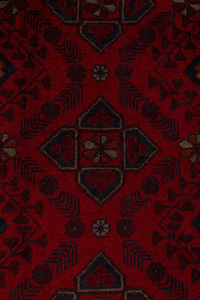 2' 8 x 9' 8 Hand Knotted Khal Mohammadi Wool Runner Rug