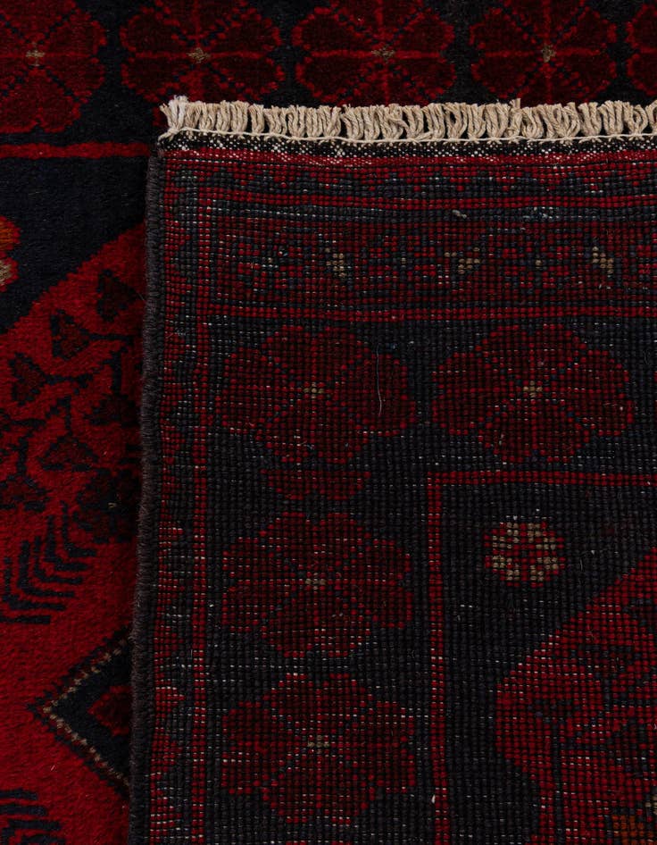 Detail image of 2' 8 x 9' 8  Hand Knotted Khal Mohammadi Wool Runner Rug