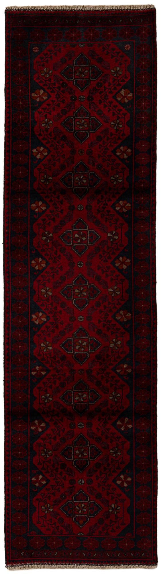 2' 8 x 9' 8 Hand Knotted Khal Mohammadi Wool Runner Rug