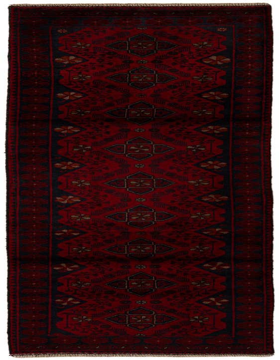 Detail image of 2' 8 x 9' 8 Hand Knotted Khal Mohammadi Wool Runner Rug