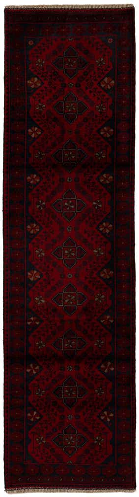 2' 8 x 9' 8 Hand Knotted Khal Mohammadi Wool Runner Rug