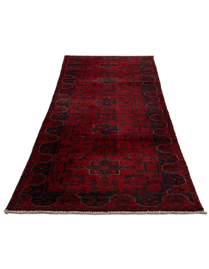 2' 6 x 9' 7 Hand Knotted Khal Mohammadi Wool Runner Rug