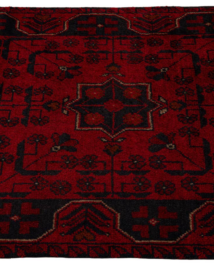 Detail image of 2' 6 x 9' 7  Hand Knotted Khal Mohammadi Wool Runner Rug