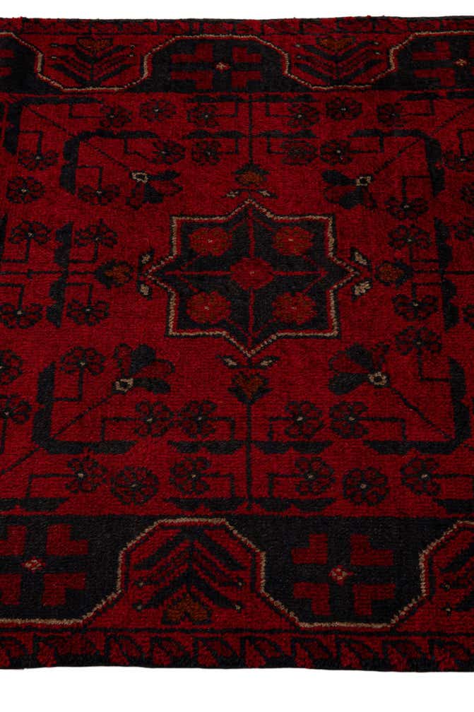2' 6 x 9' 7 Hand Knotted Khal Mohammadi Wool Runner Rug