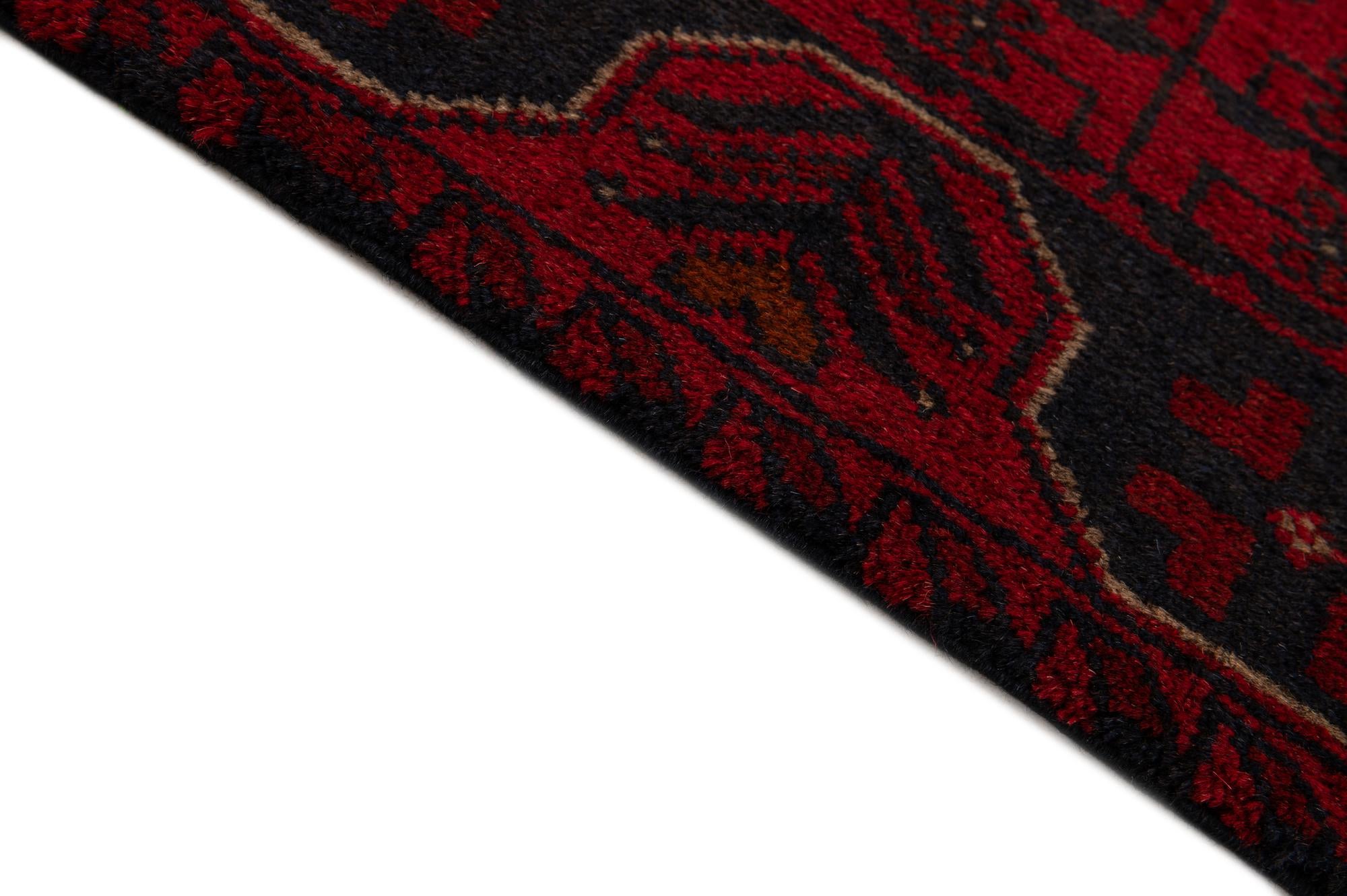 2' 6 x 9' 7 Hand Knotted Khal Mohammadi Wool Runner Rug