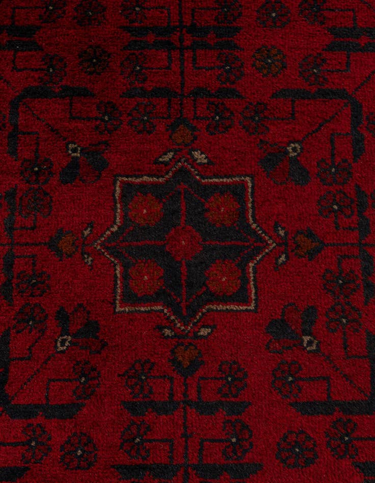 Detail image of 2' 6 x 9' 7  Hand Knotted Khal Mohammadi Wool Runner Rug