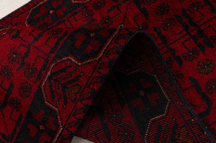 2' 6 x 9' 7 Hand Knotted Khal Mohammadi Wool Runner Rug