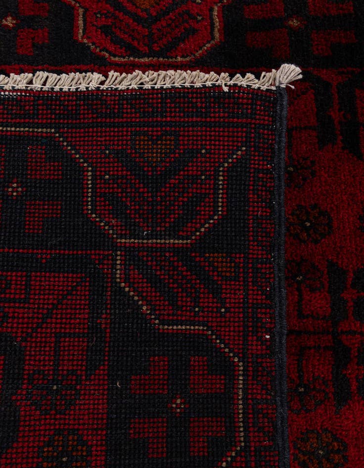 Detail image of 2' 6 x 9' 7  Hand Knotted Khal Mohammadi Wool Runner Rug