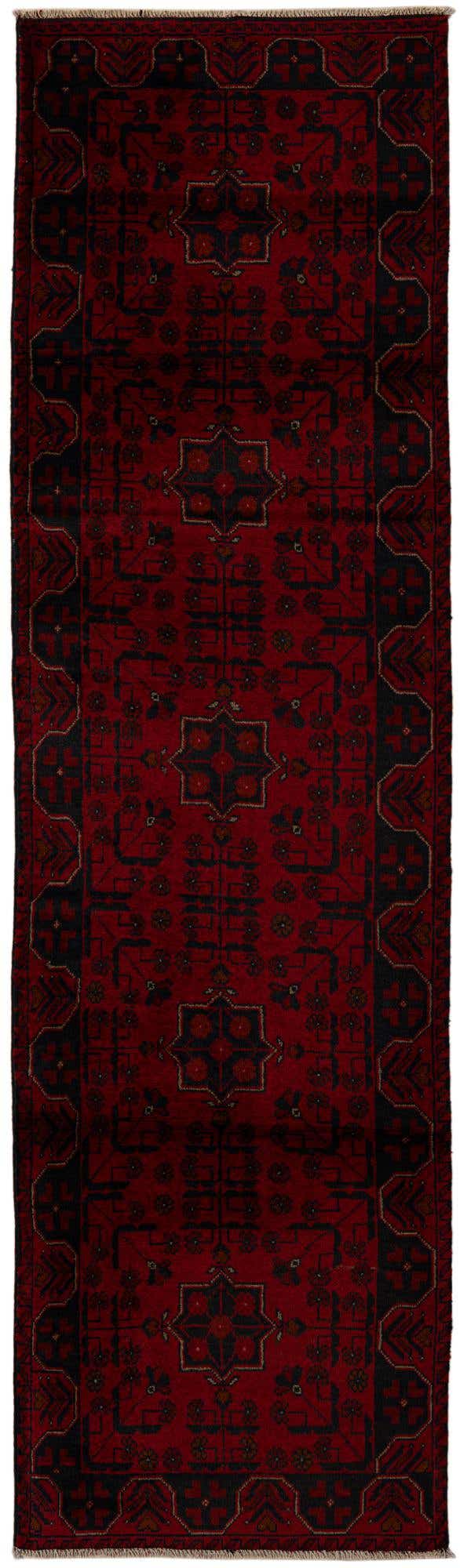 2' 6 x 9' 7 Hand Knotted Khal Mohammadi Wool Runner Rug