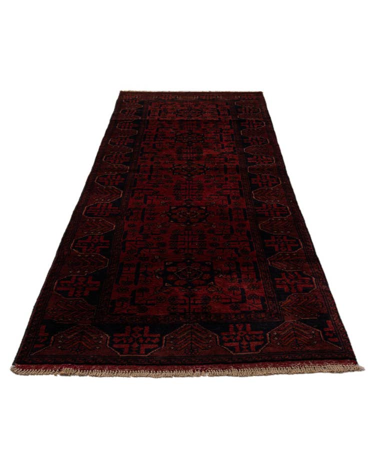 Detail image of 2' 10 x 9' 6  Hand Knotted Khal Mohammadi Wool Runner Rug