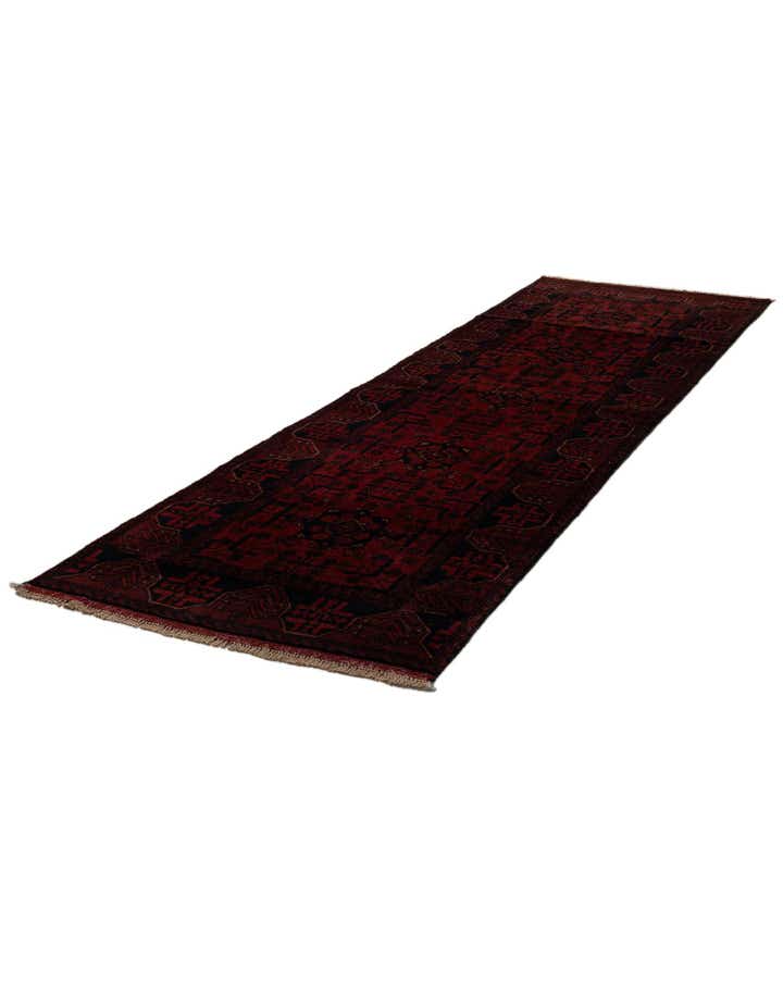 2' 10 x 9' 6 Hand Knotted Khal Mohammadi Wool Runner Rug