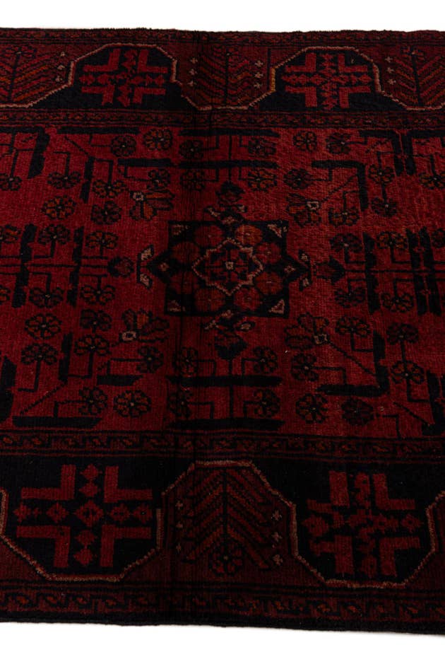 Detail image of 2' 10 x 9' 6 Hand Knotted Khal Mohammadi Wool Runner Rug