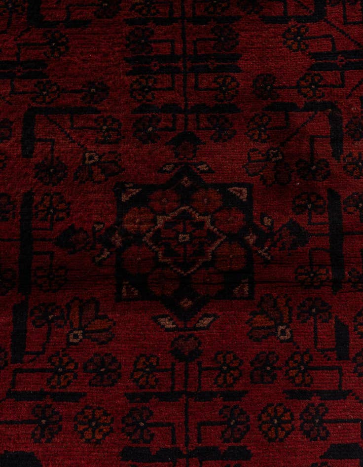 Detail image of 2' 10 x 9' 6  Hand Knotted Khal Mohammadi Wool Runner Rug