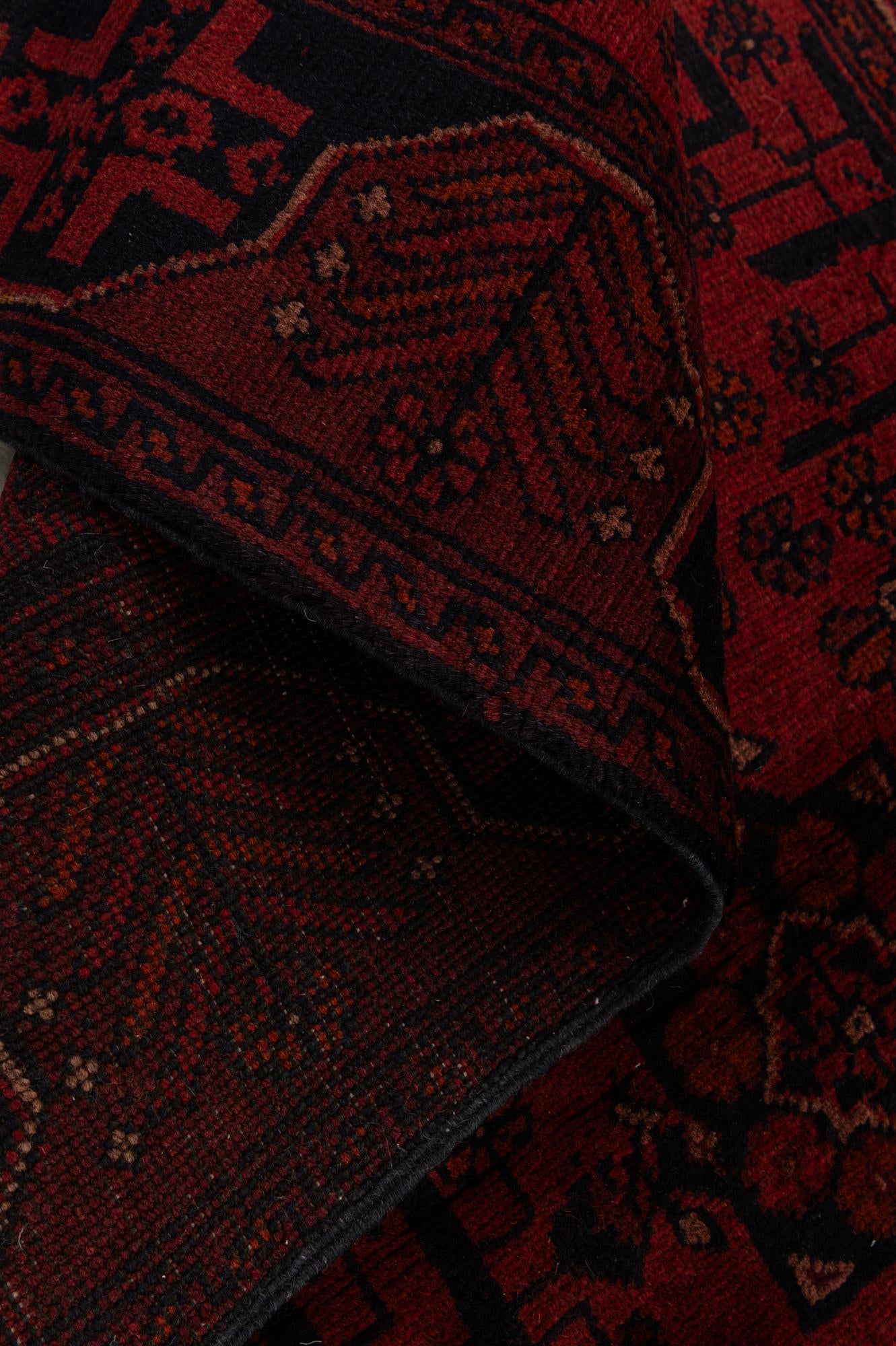 2' 10 x 9' 6 Hand Knotted Khal Mohammadi Wool Runner Rug