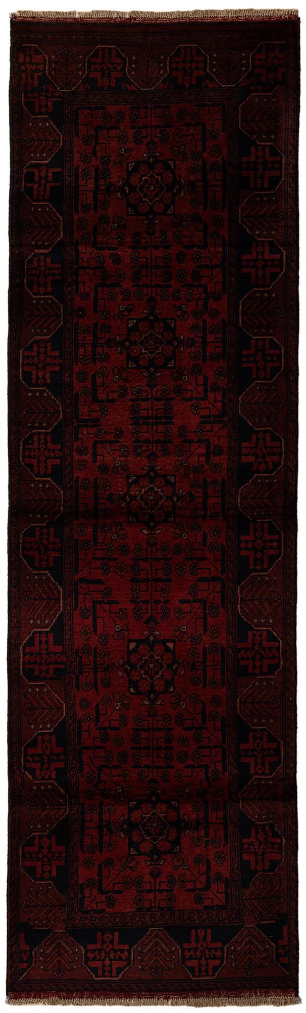 2' 10 x 9' 6 Hand Knotted Khal Mohammadi Wool Runner Rug