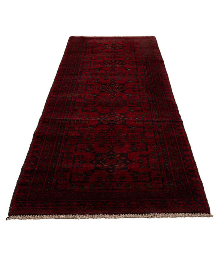 2' 8 x 9' 5 Hand Knotted Khal Mohammadi Wool Runner Rug