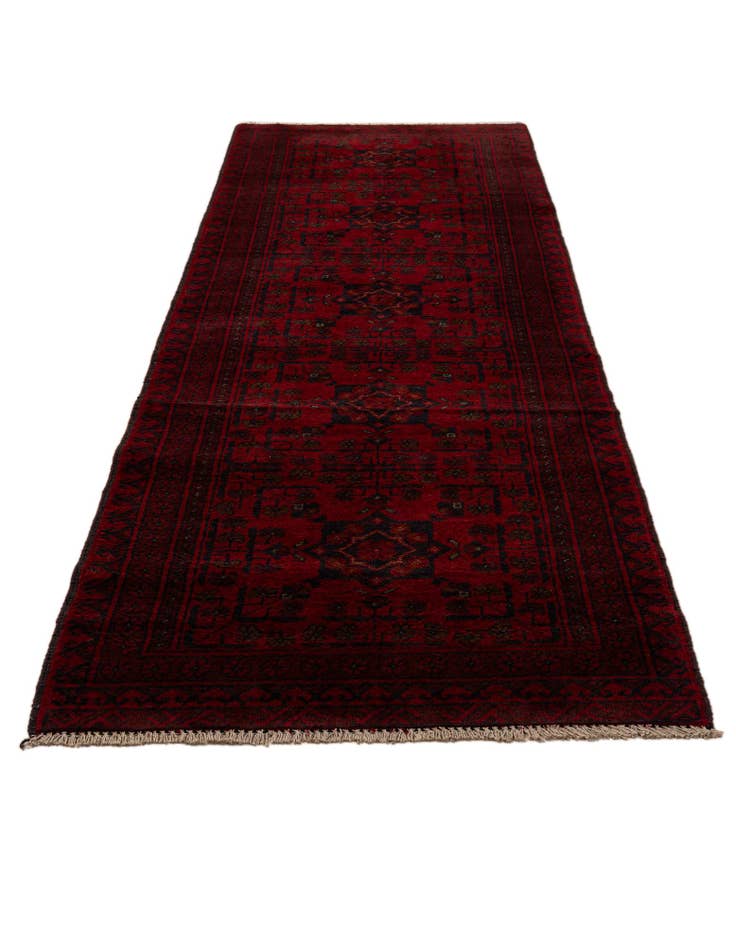 Detail image of 2' 8 x 9' 5 Hand Knotted Khal Mohammadi Wool Runner Rug
