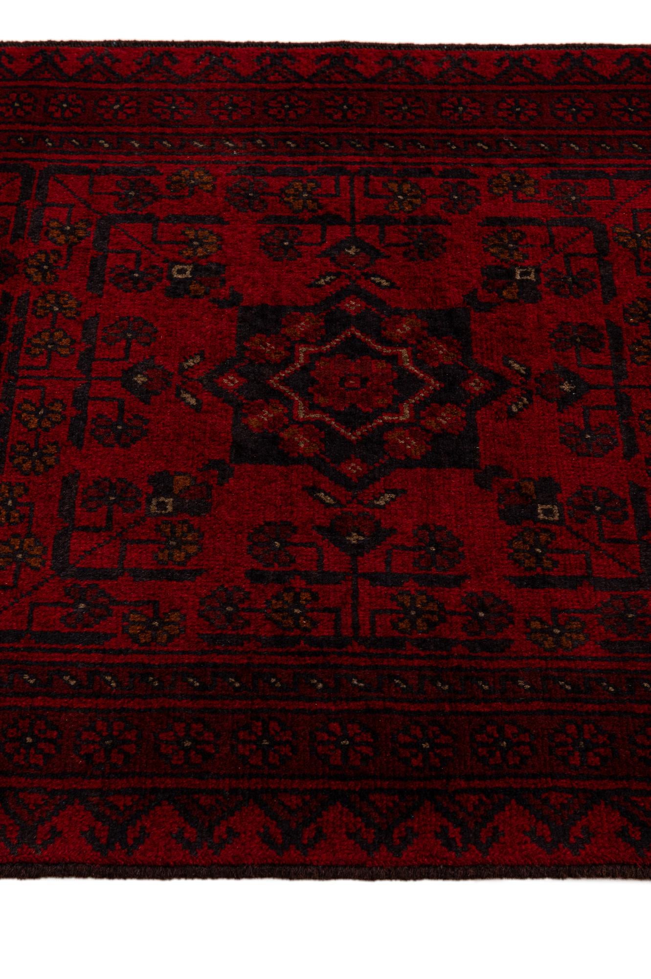 2' 8 x 9' 5 Hand Knotted Khal Mohammadi Wool Runner Rug