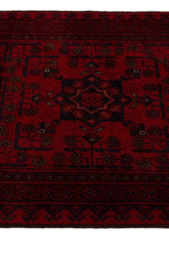 2' 8 x 9' 5 Hand Knotted Khal Mohammadi Wool Runner Rug