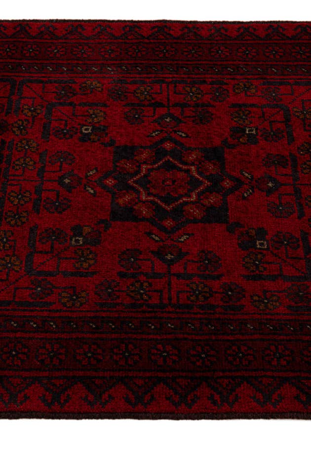 Detail image of 2' 8 x 9' 5 Hand Knotted Khal Mohammadi Wool Runner Rug