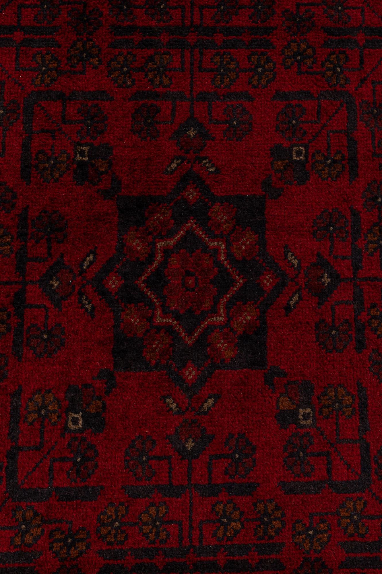 2' 8 x 9' 5 Hand Knotted Khal Mohammadi Wool Runner Rug