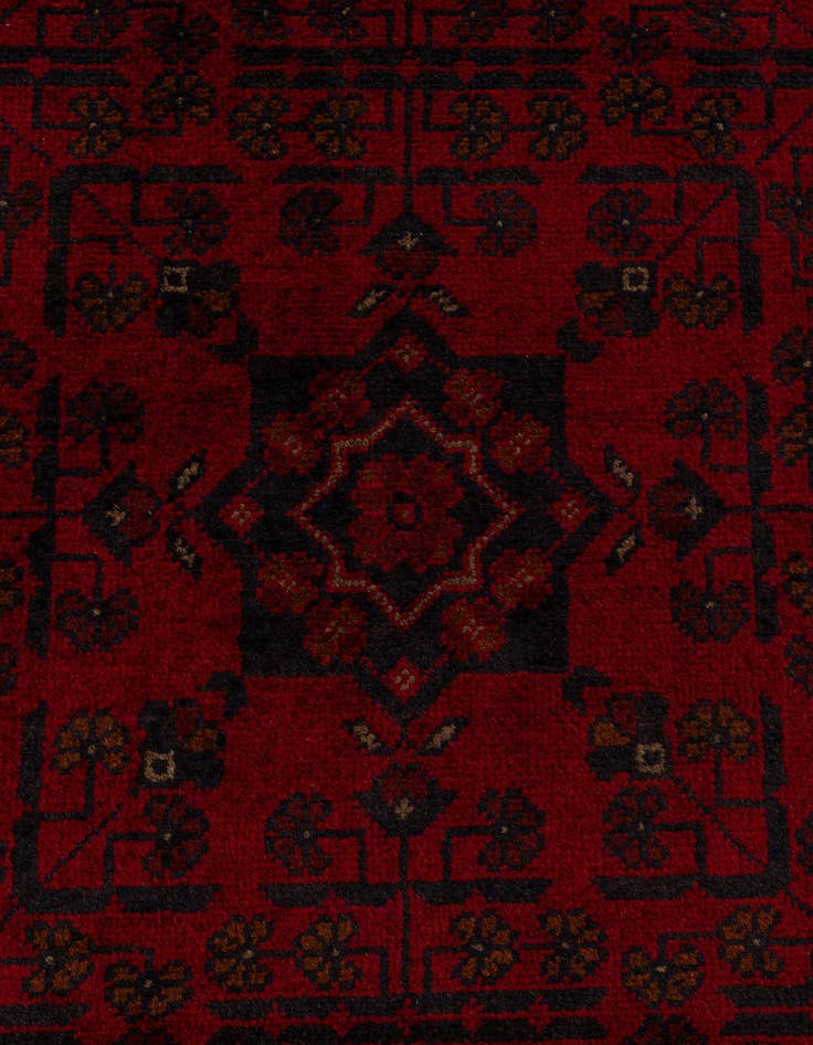 Detail image of 2' 8 x 9' 5  Hand Knotted Khal Mohammadi Wool Runner Rug