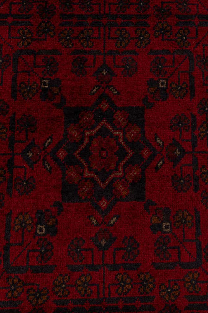 2' 8 x 9' 5 Hand Knotted Khal Mohammadi Wool Runner Rug