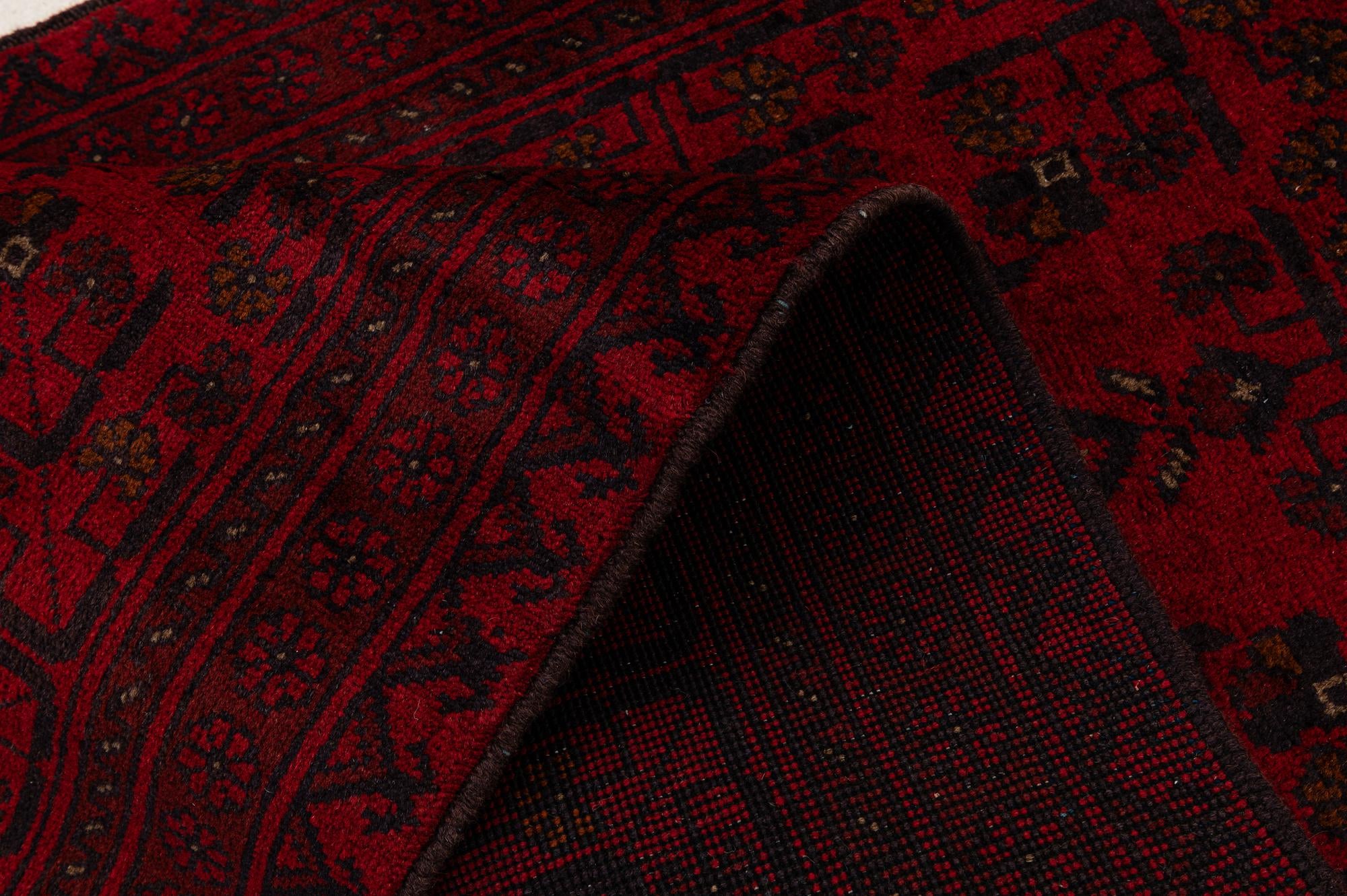 2' 8 x 9' 5 Hand Knotted Khal Mohammadi Wool Runner Rug