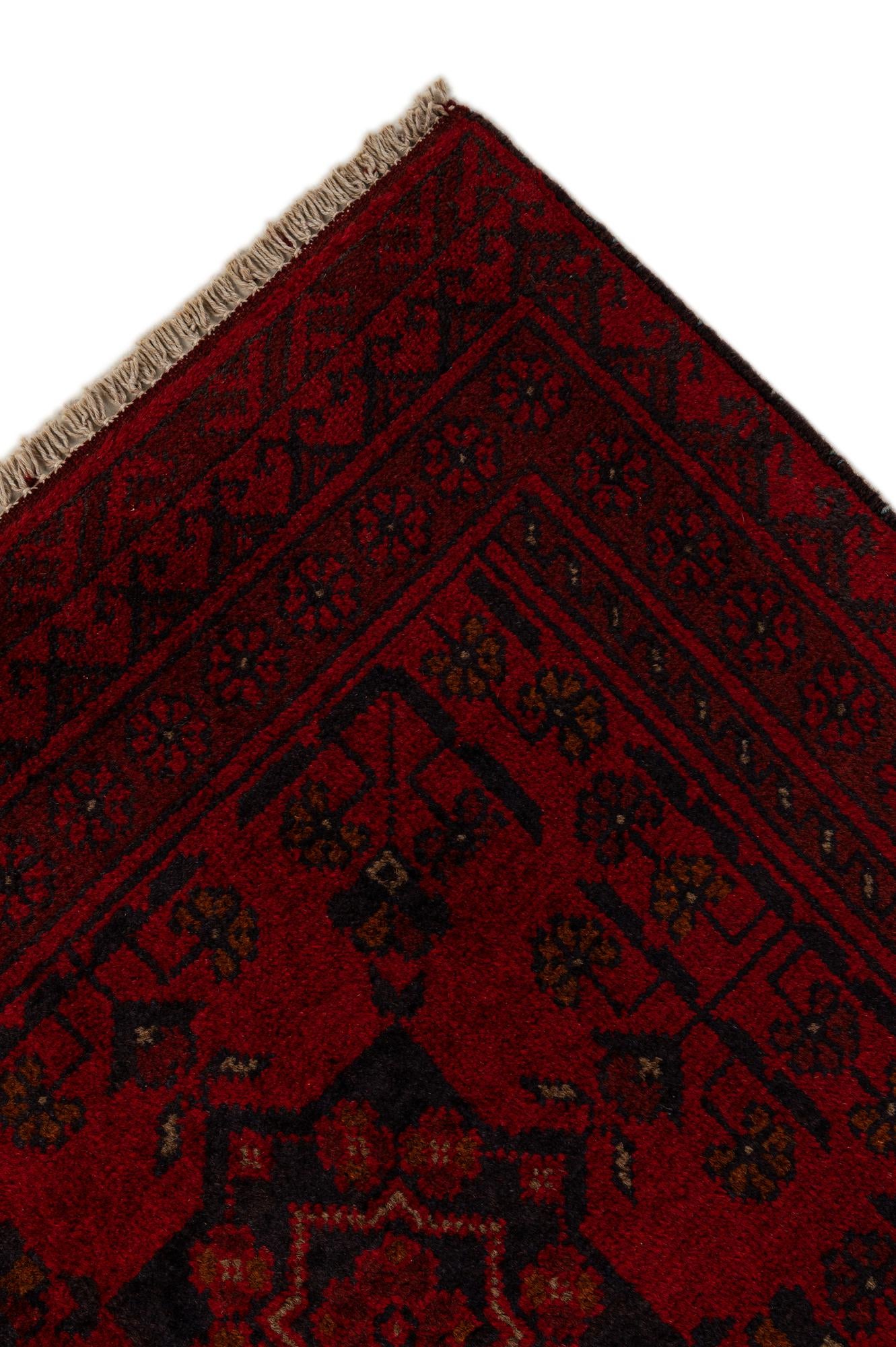 2' 8 x 9' 5 Hand Knotted Khal Mohammadi Wool Runner Rug