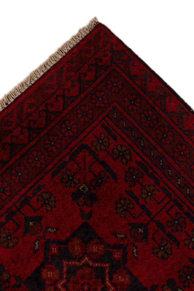 2' 8 x 9' 5 Hand Knotted Khal Mohammadi Wool Runner Rug