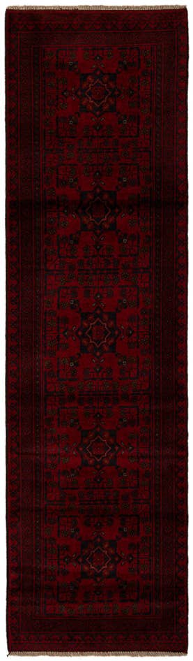 Detail image of 2' 8 x 9' 5 Hand Knotted Khal Mohammadi Wool Runner Rug