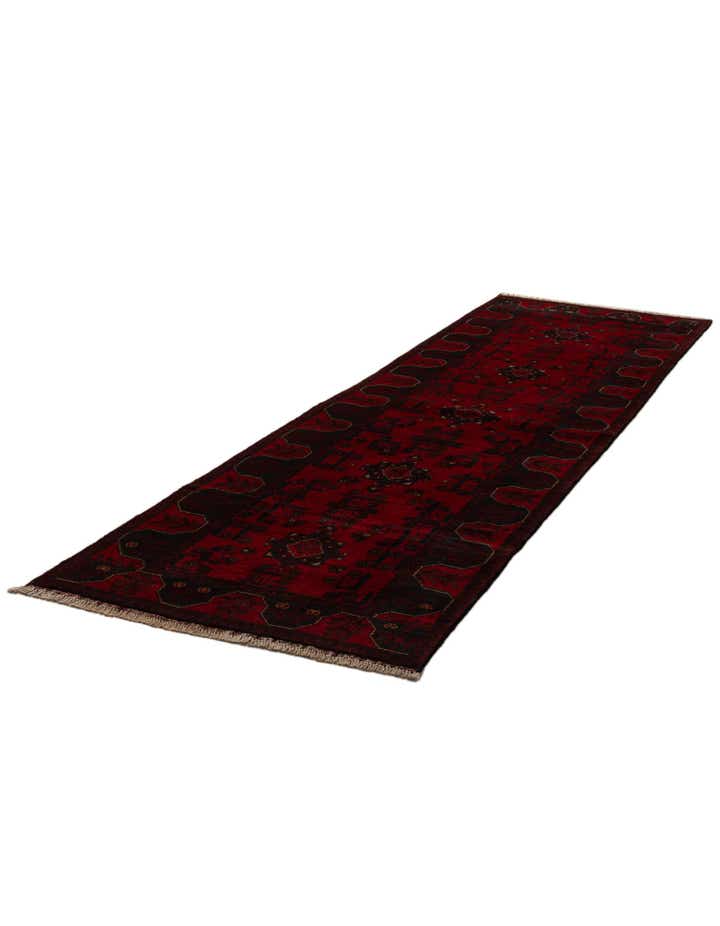 2' 9 x 9' 5 Hand Knotted Khal Mohammadi Wool Runner Rug