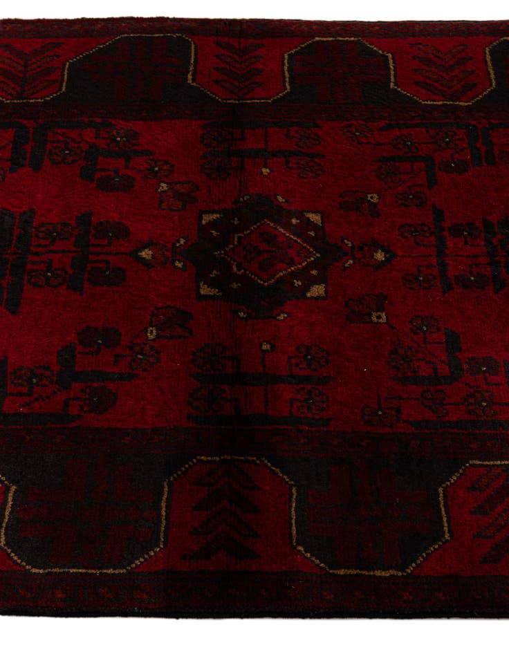 Detail image of 2' 9 x 9' 5  Hand Knotted Khal Mohammadi Wool Runner Rug
