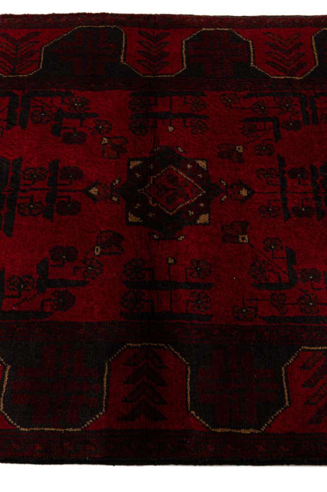2' 9 x 9' 5 Hand Knotted Khal Mohammadi Wool Runner Rug