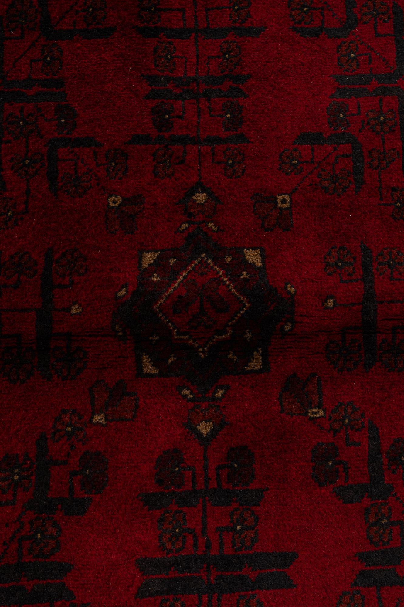 2' 9 x 9' 5 Hand Knotted Khal Mohammadi Wool Runner Rug
