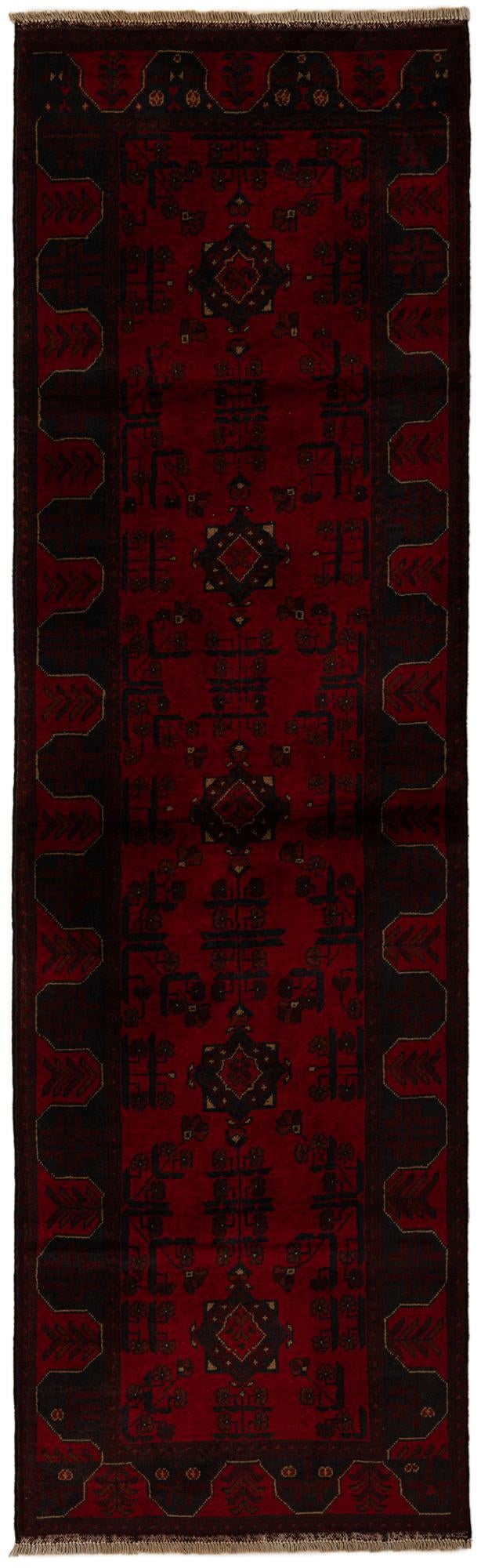 2' 9 x 9' 5 Hand Knotted Khal Mohammadi Wool Runner Rug