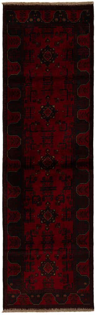 2' 9 x 9' 5 Hand Knotted Khal Mohammadi Wool Runner Rug