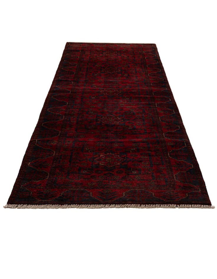 Detail image of 2' 10 x 9' 7  Hand Knotted Khal Mohammadi Wool Runner Rug