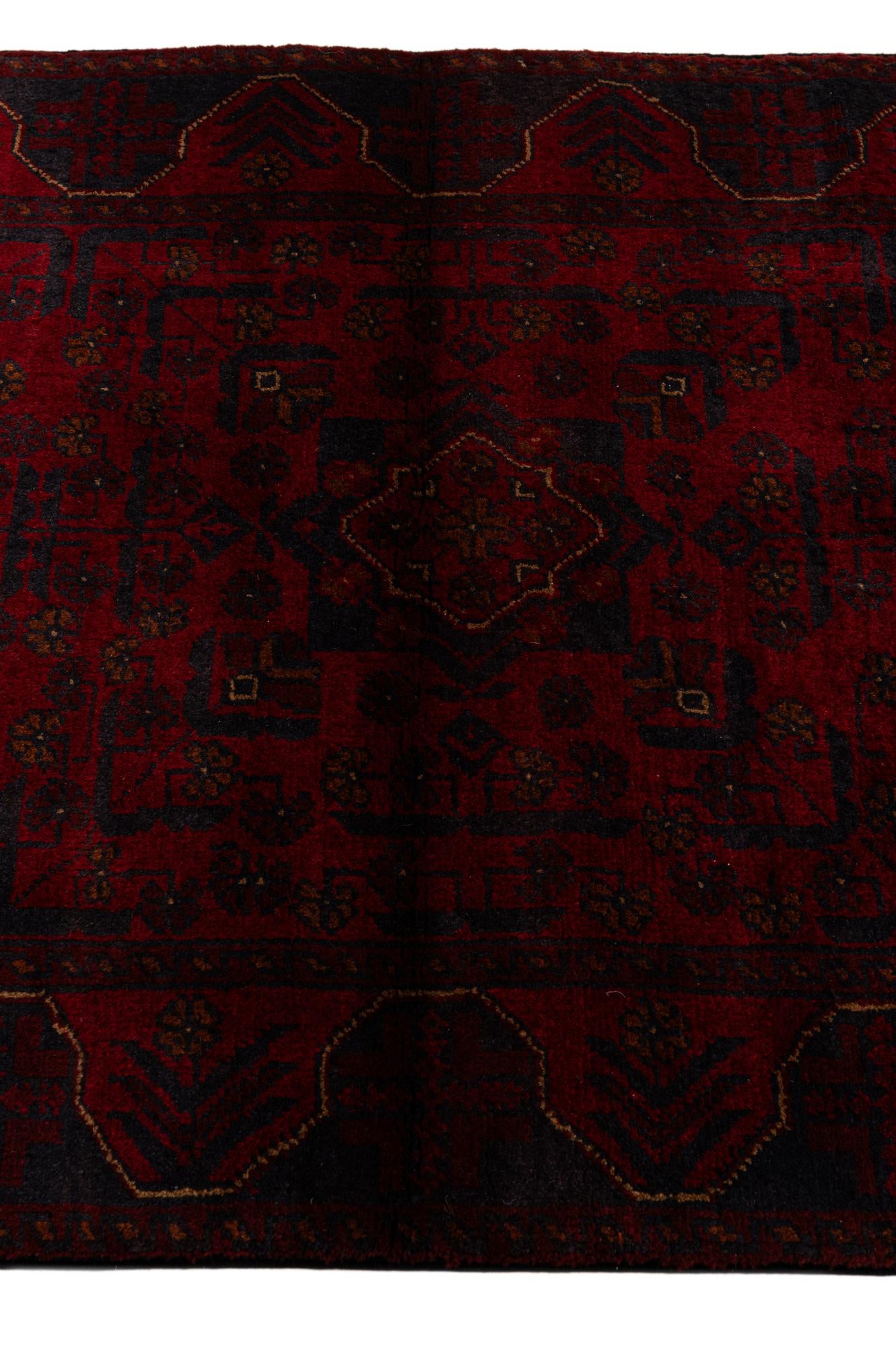 2' 10 x 9' 7 Hand Knotted Khal Mohammadi Wool Runner Rug