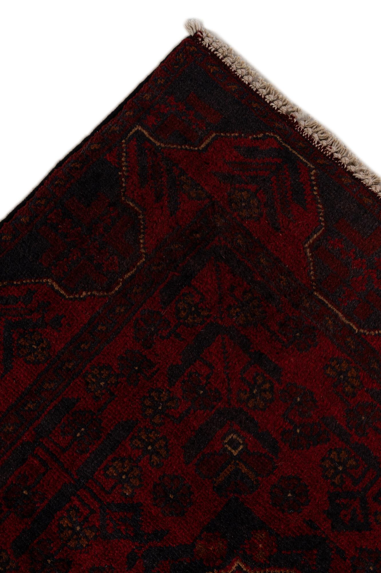 2' 10 x 9' 7 Hand Knotted Khal Mohammadi Wool Runner Rug