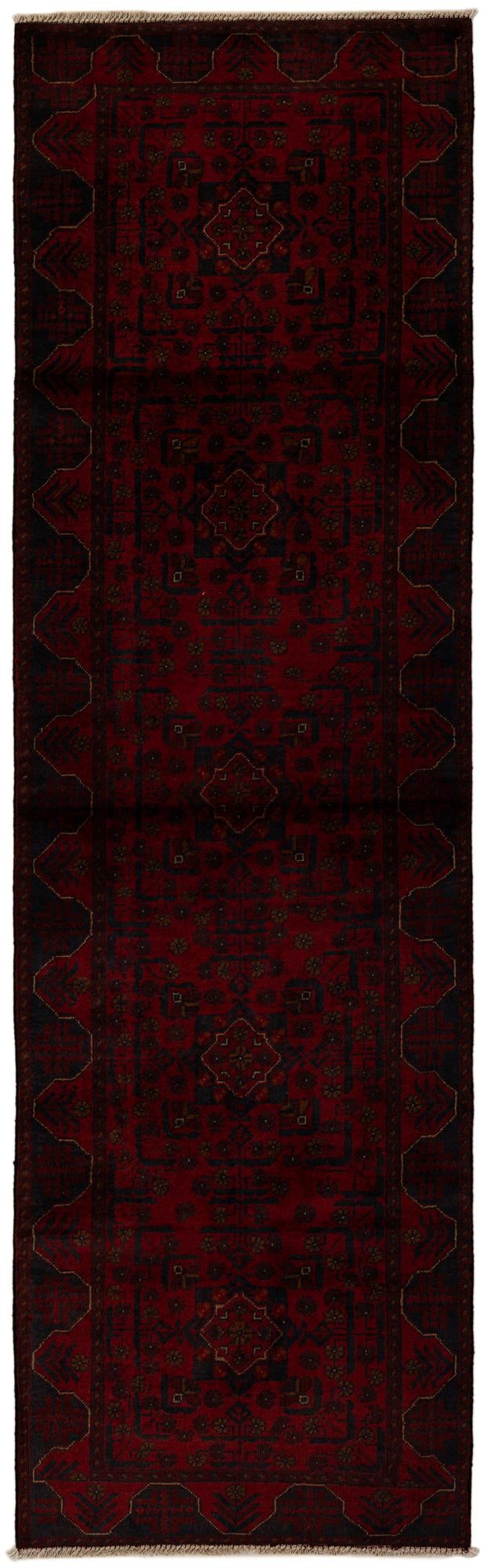 2' 10 x 9' 7 Hand Knotted Khal Mohammadi Wool Runner Rug
