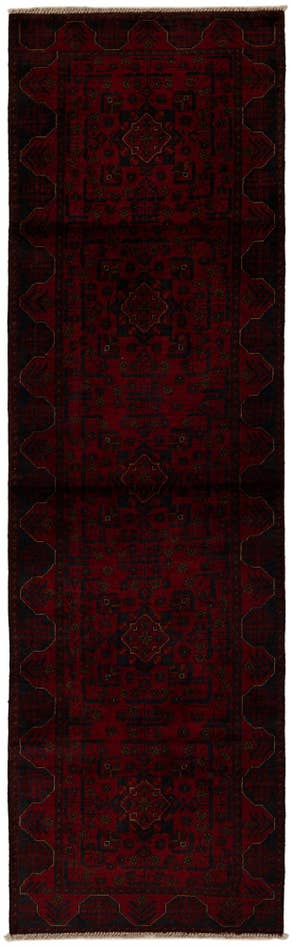 Detail image of 2' 10 x 9' 7 Hand Knotted Khal Mohammadi Wool Runner Rug