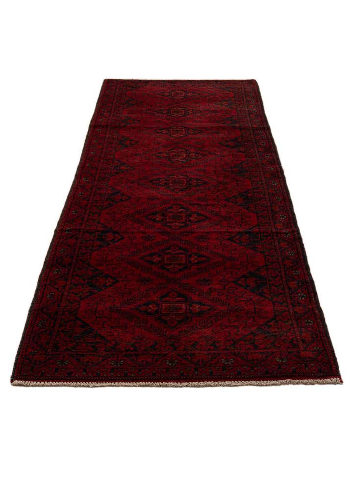 2' 8 x 9' 8 Hand Knotted Khal Mohammadi Wool Runner Rug