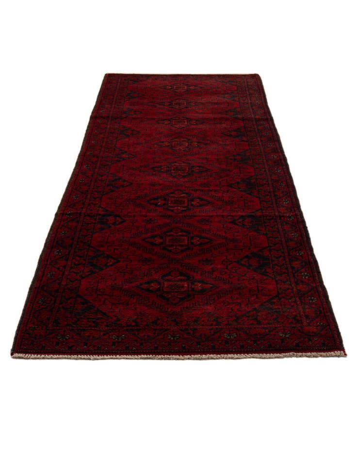 Detail image of 2' 8 x 9' 8 Hand Knotted Khal Mohammadi Wool Runner Rug