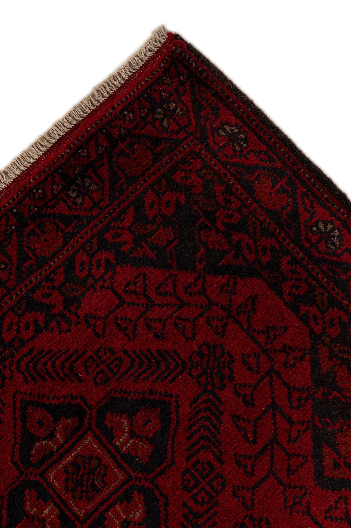 2' 8 x 9' 8 Hand Knotted Khal Mohammadi Wool Runner Rug