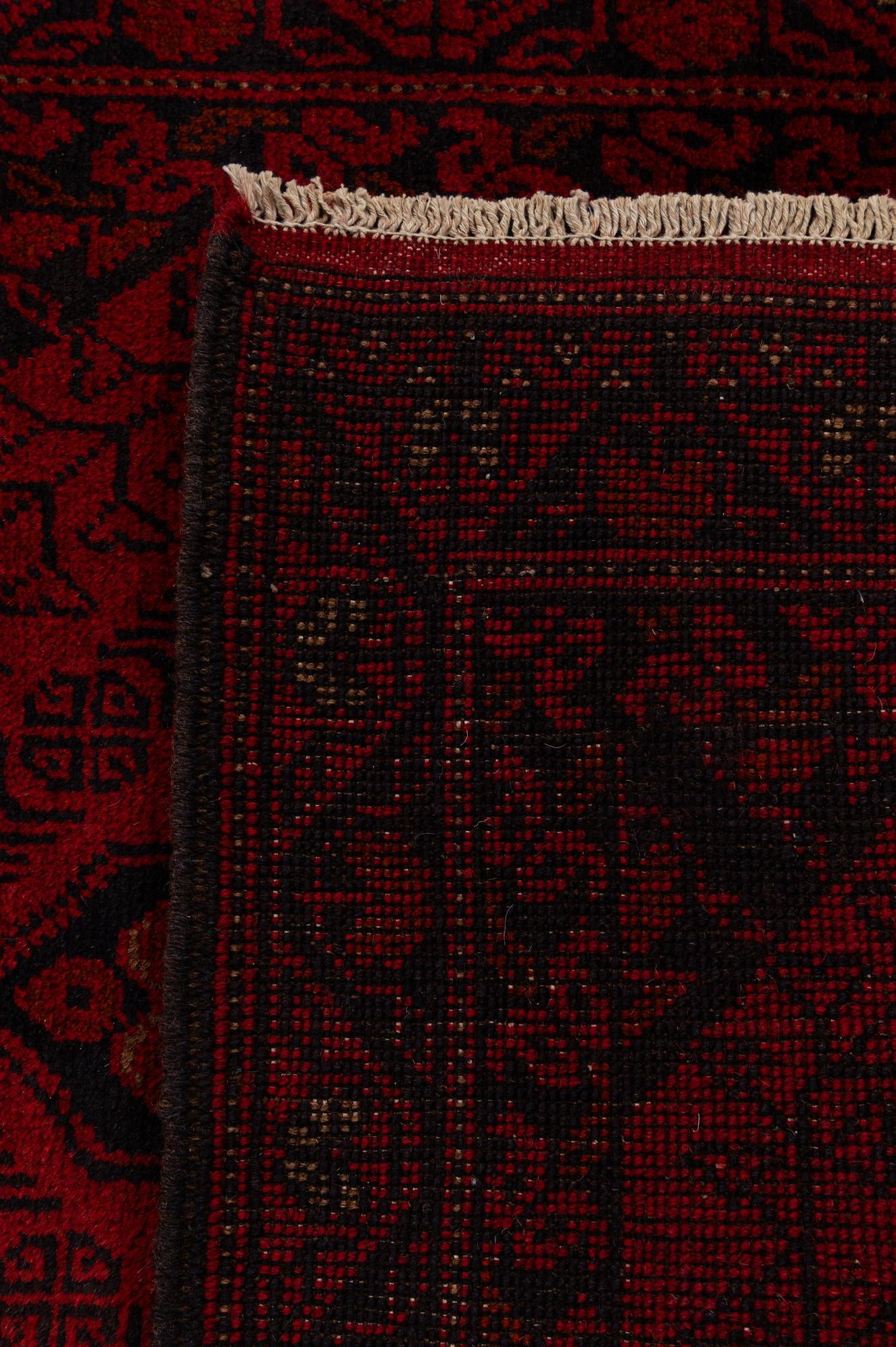 2' 8 x 9' 8 Hand Knotted Khal Mohammadi Wool Runner Rug