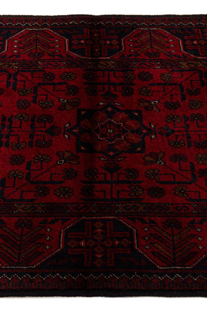 2' 9 x 9' 8 Hand Knotted Khal Mohammadi Wool Runner Rug