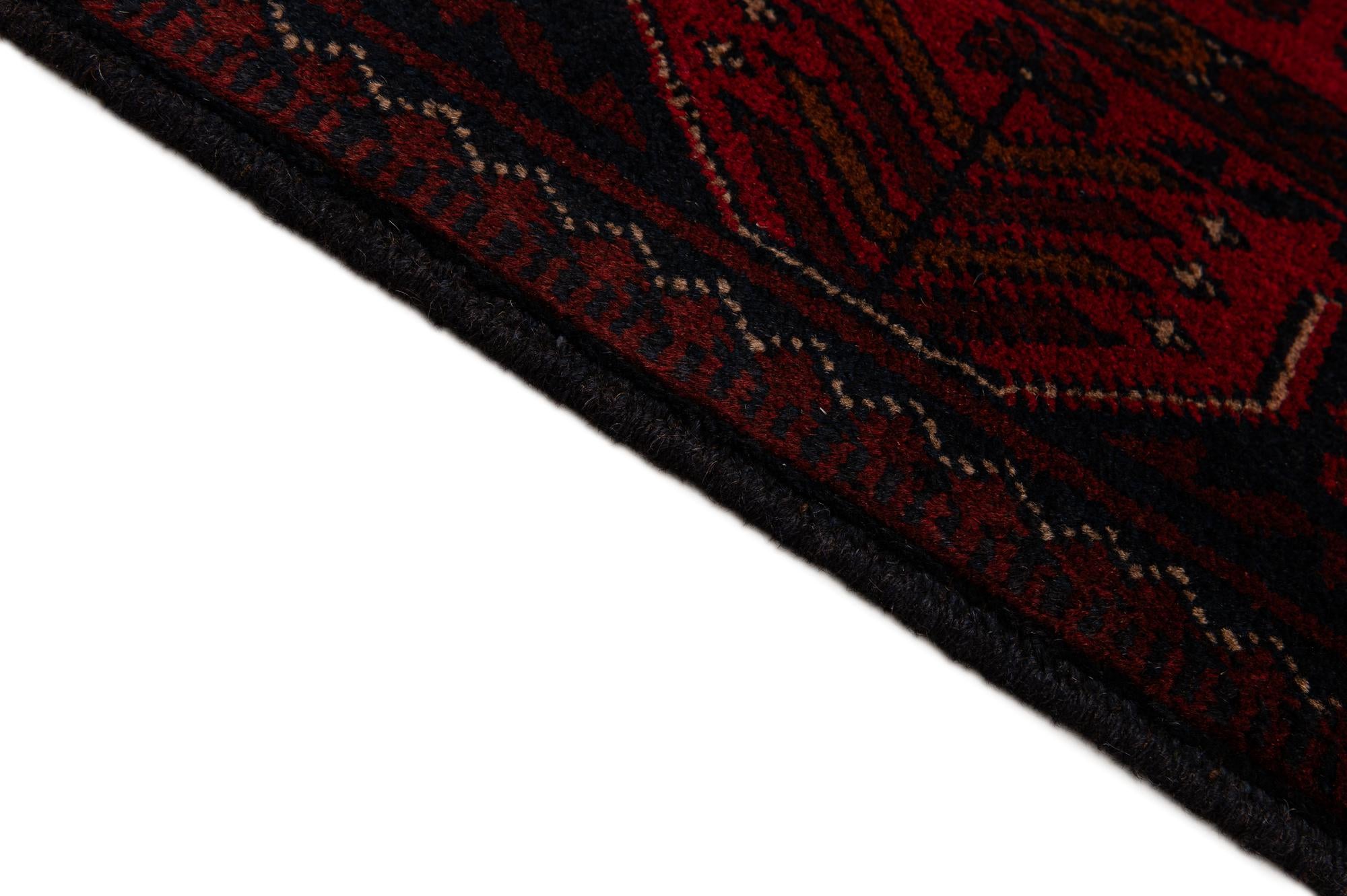 2' 9 x 9' 8 Hand Knotted Khal Mohammadi Wool Runner Rug